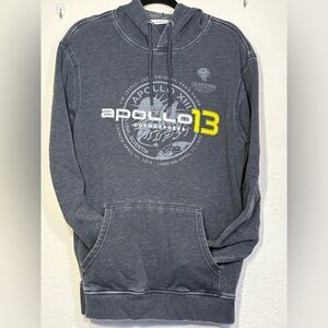 Apollo 13 Grey Graphic Hoodie - Sz M